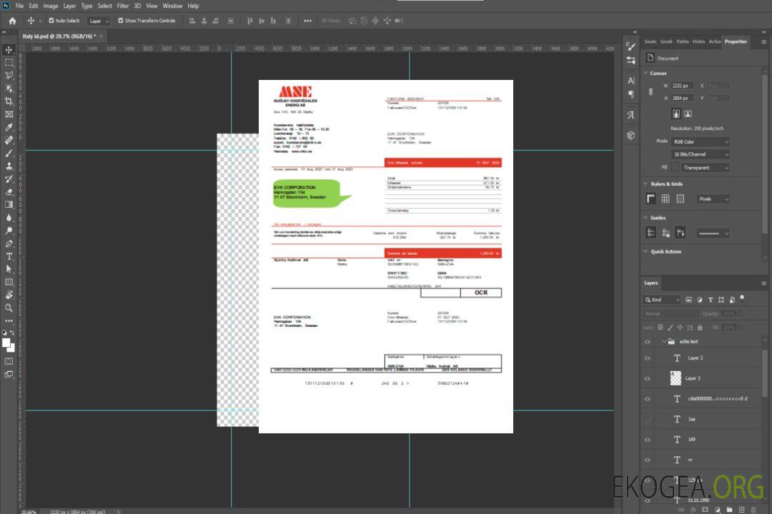 Mjölby Kraftnat AB Facture commerciale de services publics SCR template Mjölby Kraftnat AB Facture commerciale de services publics SCR template